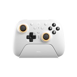 8BitDo Ultimate 2 Bluetooth - TMR - RGB - White - Nintendo Switch 1 & 2 - Wireless Controller - PC