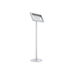 Multibrackets M Pro Series stand - for LCD display - single pole - white 10 kg 7"-30" 100 x 100 mm