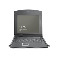19" DIGITUS DS-72221-2GE - KVM console - Full HD (1080p) - 19"