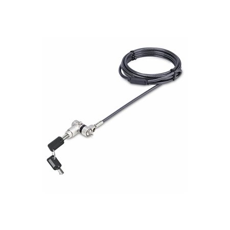 StarTech.com 3-in-1 Laptop Lock Compatible w/Noble Wedge/Nano/K-Slot - security cable lock - TAA Compliant