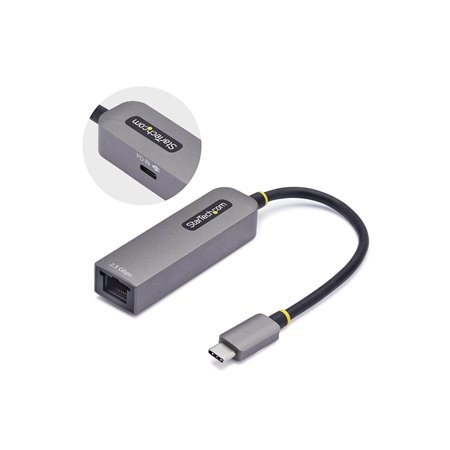 StarTech.com 2.5GbE USB-C to Ethernet Adapter - network adapter - USB-C 3.2 Gen 1 / Thunderbolt 3 - 10M/100M/1G/2.5 Gigabit Ethe