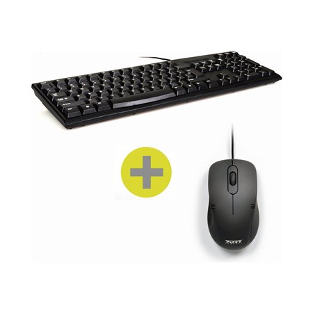 PORT Designs PORT Connect - keyboard and mouse set - QWERTY - US Input Device - Tastatur & Maus Set - Englisch - US - Schwarz