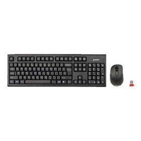 A4Tech V-Track 7100N PADLESS Wireless Desktop - Tastatur & Maus Set - Englisch - Schwarz