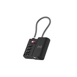 XtremeMac Lock Pro - Finder + TSA Approved Lock - rechargeable - Black