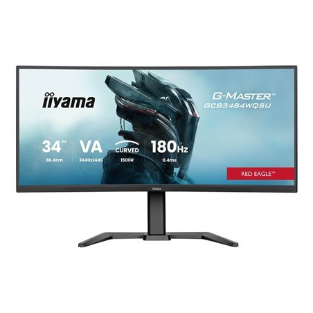 34" iiyama G-MASTER Red Eagle GCB3484WQSU-B1 - LED monitor - curved - 34" - HDR