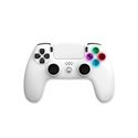 Freaks And Geeks Witte Draadloze Wireless Controller - LED - Wireless Controller - Sony PlayStation 4