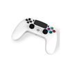 Freaks And Geeks Witte Draadloze Wireless Controller - LED - Wireless Controller - Sony PlayStation 4