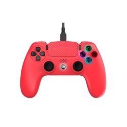 Freaks And Geeks Red Wired Controller - 3 m - Wired Controller - Sony PlayStation 4