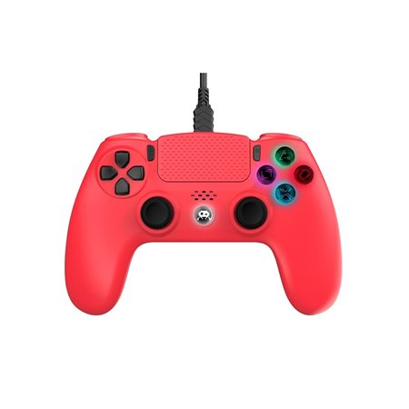 Freaks And Geeks Red Wired Controller - 3 m - Wired Controller - Sony PlayStation 4
