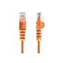 StarTech.com 1m Orange Slim CAT6 Ethernet Cable Snagless 28AWG LSZH - patch cable - 1 m - orange - Orange - 1 meter