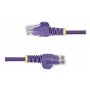 StarTech.com 1m Purple Slim CAT6 Ethernet Cable Snagless 28AWG LSZH - patch cable - 1 m - purple - Lila - 1 meter