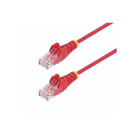 StarTech.com 1m Red Slim CAT6 Ethernet Cable Snagless 28AWG LSZH - patch cable - 1 m - red - Rot - 1 meter