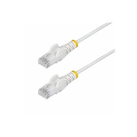 StarTech.com 1m White Slim CAT6 Ethernet Cable Snagless 28AWG LSZH - patch cable - 1 m - white - Weiß - 1 meter