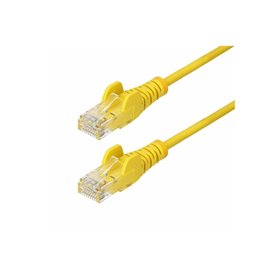 StarTech.com 1m Yellow Slim CAT6 Ethernet Cable Snagless 28AWG LSZH - patch cable - 1 m - yellow - Gelb - 1 meter