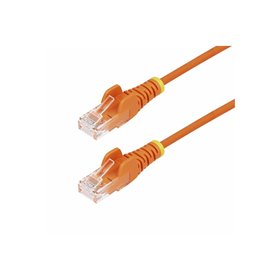 StarTech.com 1.5m Orange Slim CAT6 Ethernet Cable Snagless 28AWG LSZH - patch cable - 1.5 m - orange - Orange - 1 meter