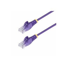 StarTech.com 1.5m Purple Slim CAT6 Ethernet Cable Snagless 28AWG LSZH - patch cable - 1.5 m - purple - Lila - 1 meter