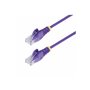 StarTech.com 1.5m Purple Slim CAT6 Ethernet Cable Snagless 28AWG LSZH - patch cable - 1.5 m - purple - Lila - 1 meter