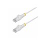 StarTech.com 2.5m White Slim CAT6 Ethernet Cable Snagless 28AWG LSZH - patch cable - 2.5 m - white - Weiß - 2.5 meter
