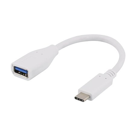 Deltaco USBC-1205 - USB-C adapter - USB Type A to 24 pin USB-C - 15 cm