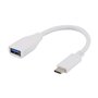 Deltaco USBC-1205 - USB-C adapter - USB Type A to 24 pin USB-C - 15 cm