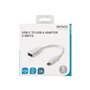 Deltaco USBC-1205 - USB-C adapter - USB Type A to 24 pin USB-C - 15 cm