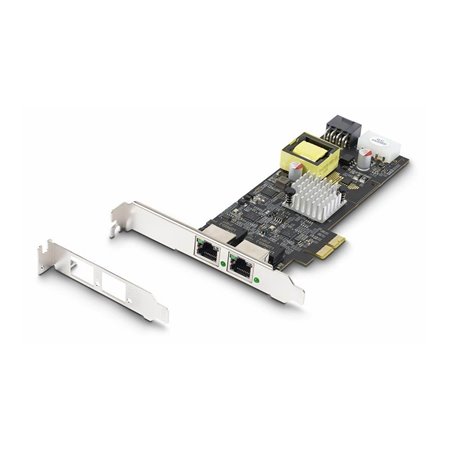 StarTech.com 2-Port 2.5Gbps PoE Network Card Intel I225-V 802.3af/at - network adapter - PCIe 2.0 x2 - 10M/100M/1G/2.5 Gigabit E