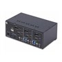 StarTech.com 2-Port Dual-Monitor DisplayPort en HDMI KVM Switch 4K 60Hz - KVM / audio / USB switch - 2 ports - TAA Compliant