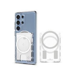 Spigen Ultra Hybrid Wallet MagSafe+ crystal clear - Samsung Galaxy S25 Series