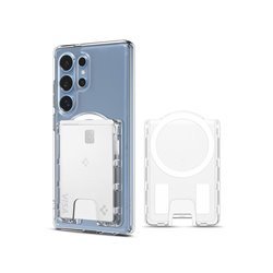 Spigen Ultra Hybrid Wallet MagSafe crystal clear - Samsung Galaxy S25 Series