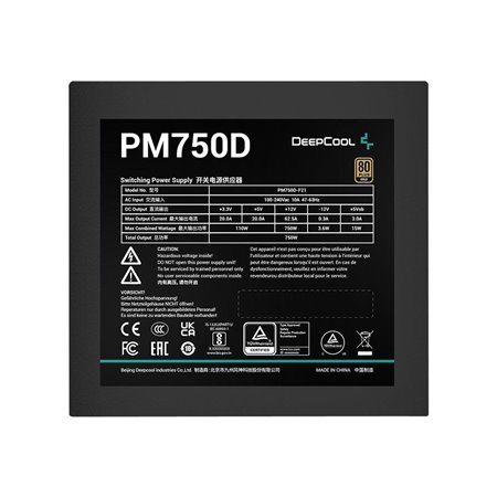 DeepCool PM750D Netzteile - 750 Watt - 120 mm - ATX 2.4 - 80 Plus Gold zertifiziert
