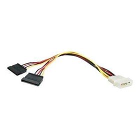 StarTech.com LP4 zu 2 SATA Internal Strom Splitter Kabel