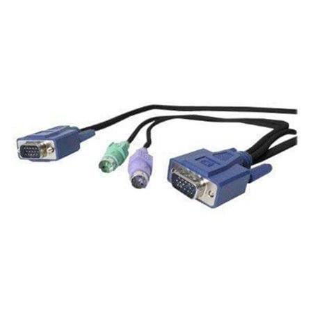 StarTech.com 3-in-1 Ultra Thin PS/2 KVM Kabel - Kabel für Tastatur / Video / Mouse (KVM)