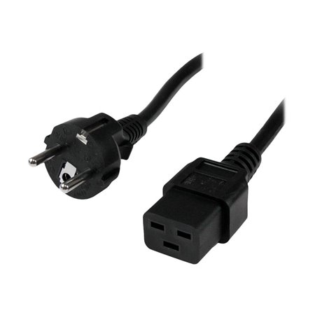 StarTech.com Power Cord Schuko CEE7 to IEC 320 C19 - power cable - 2 m