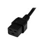 StarTech.com Power Cord Schuko CEE7 to IEC 320 C19 - power cable - 2 m