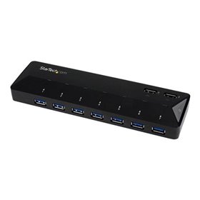 StarTech.com 7-Port USB 3.0 Hub plus Dedicated Charging Ports USB-Hubs - USB 3.2 - 7 - Schwarz