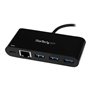 StarTech.com USB 3.0 Hub 3-port USB-Hubs - 3 - Schwarz