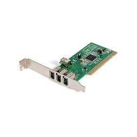 StarTech.com 4 Port PCI 1394a FireWire Adapter Card - 3 External 1 Internal - FireWire Adapter