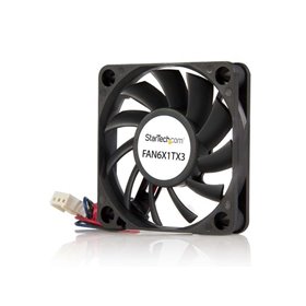 StarTech.com 60x10mm Ersatz Ball Bearing Computer Case Fan w/ TX3 Connector - Gehäuselüfter - 60mm - Schwarz