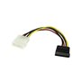 StarTech.com LP4 zu SATA Strom Kabel Adapter - Stromkabel