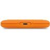 LaCie Rugged SSD USB-C Portable - 2TB - Orange - Extern SSD - Thunderbolt 3