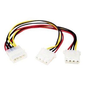 StarTech.com LP4 zu 2x LP4 Strom Y Splitter Kabel - Stromkabel