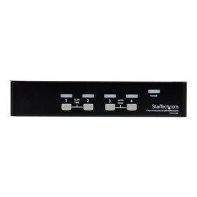 StarTech.com 4 Port Professional VGA USB KVM Switch mit Hub - KVM Switch - 4 Anschlüsse