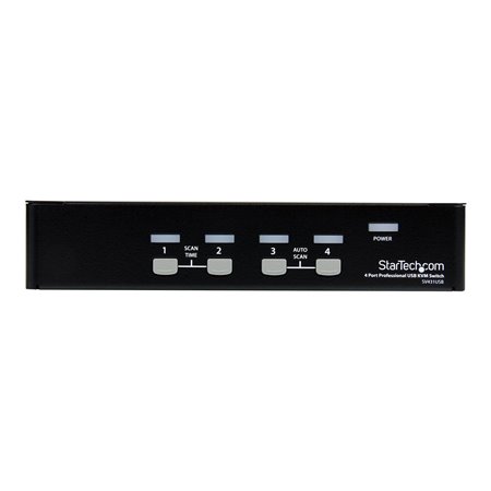 StarTech.com 4 Port Professional VGA USB KVM Switch mit Hub - KVM Switch - 4 Anschlüsse