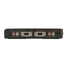 StarTech.com 4 Port Schwarz USB KVM Switch Kit mit Kabel und Audio - KVM / Audio-Switch - 4 Anschlüsse