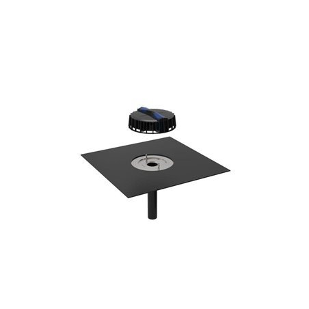 Geberit pluvia roof outlet with bitumen