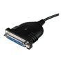 StarTech.com USB zu DB25 Parallel Drucker Adapter Kabel