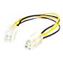 StarTech.com ATX12V 4 Pin P4 CPU Strom Extension Kabel - Verlängerungskabel für Strom