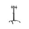 Deltaco Office Display Cart Black 70 kg 70"