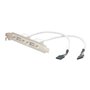 StarTech.com 2 Port USB A Female Low Pro