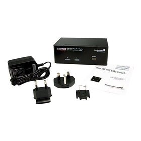 StarTech.com 2 Port Dual DVI USB KVM Switch w/ Audio & USB Hub - KVM / Audio / USB Switch - 2 Anschlüsse